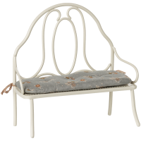 Metalowa Ławka Dla Myszek i Królików Vintage Off White Maileg