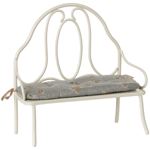 Metalowa Ławka Dla Myszek i Królików Vintage Off White Maileg