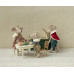 Stolik Vintage Dining Table Mouse Off White Maileg 