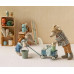 Maileg Wagonik Mouse Blue Maileg Wagonik Mouse Blue