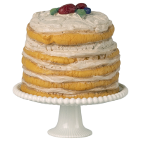 Tort I Patera Dla Myszki Party Cake & Cake Stand Mouse Off White Maileg