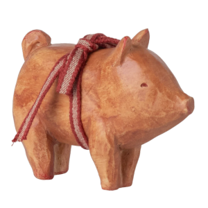 Dekoracja Świnka Pig With Ribbon Rose Maileg