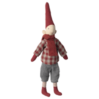 Skrzat Pixy Size 1 Boy Red Checkered Shirt Maileg Skrzat Pixy Size 1 Boy Red Checkered Shirt Maileg