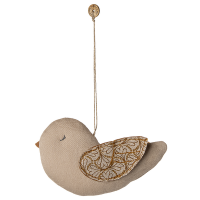 Zawieszka Bawełniana Bird Winter Heart Sand Maileg