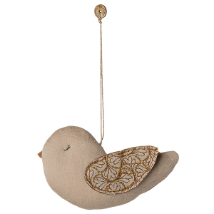 Zawieszka Bawełniana Bird Winter Heart Sand Maileg