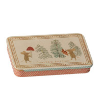 Maileg Metalowe Pudełko Metal Box w. sliding lid Christmas Mice Maileg Metalowe Pudełko Metal Box w. sliding lid Christmas Mice