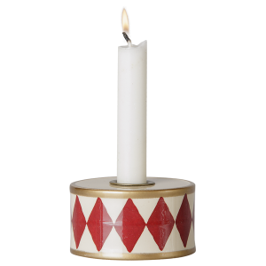 Maileg Świecznik Candle Holder Drum Red/Off White