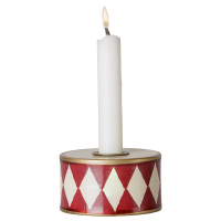 Maileg Świecznik Candle Holder Drum Off White/Red Maileg Świecznik Candle Holder Drum Off White/Red