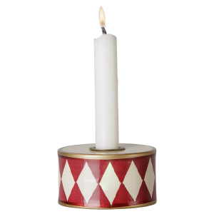 Maileg Świecznik Candle Holder Drum Off White/Red