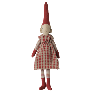 Skrzat Pixy Girl Size 1 Red Dress Maileg Skrzat Pixy Girl Size 1 Red Dress Maileg