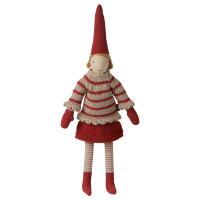 Skrzat Pixy Girl Size 2 Striped Knitted Sweater Maileg Skrzat Pixy Girl Size 2 Striped Knitted Sweater Maileg