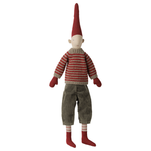 Skrzat Pixy Boy Size 3 Striped Knitted Sweater Maileg Skrzat Pixy Boy Size 3 Striped Knitted Sweater Maileg