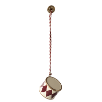 Zawieszka Bębenek Red Metal Ornament Small Drum Red Maileg