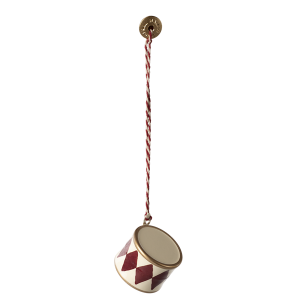 Zawieszka Bębenek Red Metal Ornament Small Drum Red Maileg