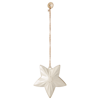 Zawieszka Gwiazda Biało-Złota Metal Ornament Star Maileg