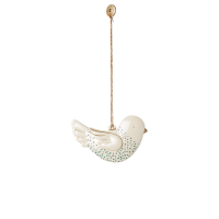 Zawieszka Ptaszek Metal Ornament Bird Green Dot Maileg