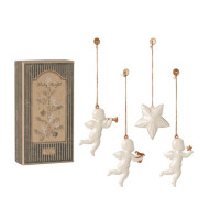 Ozdoby Choinkowe Metal Ornament Gift Set Holy Night Off White Maileg