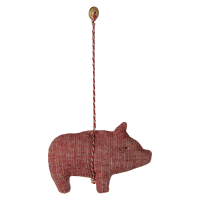 Maileg Ozdoba Świnka Bawełniana Fabric Ornament Pig Red Maileg Maileg Ozdoba Świnka Bawełniana Fabric Ornament Pig Red Maileg