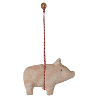 Maileg Ozdoba Świnka Bawełniana Fabric Ornament Pig Checker Pink Maileg Ozdoba Świnka Bawełniana Fabric Ornament Pig Checker Pink