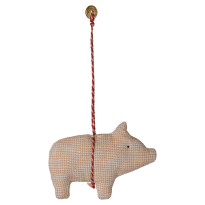 Maileg Ozdoba Świnka Bawełniana Fabric Ornament Pig Checker Pink Maileg Ozdoba Świnka Bawełniana Fabric Ornament Pig Checker Pink