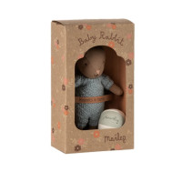 Zestaw Królik Rabbit Set Micro Brown Blue Maileg