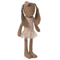 Królik Bunny Size 1 Chocolate Brown Ballet Suit & Skirt Rose Maileg