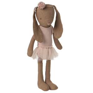 Królik Bunny Size 1 Chocolate Brown Ballet Suit & Skirt Rose Maileg