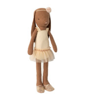 Królik Bunny Size 2 Chocolate Brown Ballet Suit & Skirt Cream Maileg
