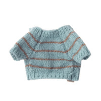 Ubranko Dla Pieska Puppy Small Knitted Sweater Dusty Blue Maileg