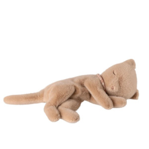 Kotek Sleeping Kitten Plush Small Cream Peach Maileg