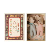 Myszki Bliźniaki Twins Baby Mice in Matchbox Checker Maileg Myszki Bliźniaki Twins Baby Mice in Matchbox Checker Maileg
