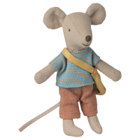 Myszka Little Brother Mouse With Bag Maileg Myszka Little Brother Mouse With Bag Maileg