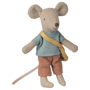 Myszka Little Brother Mouse With Bag Maileg