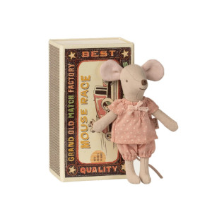 Myszka Starsza Siostra W Pudełku Dots Maileg Myszka Starsza Siostra W Pudełku Dots Maileg