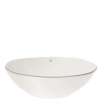 Misa Bowl Salad White Heart Grey Bastion Collections