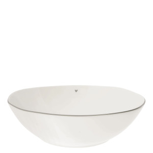 Misa Bowl Salad White Heart Grey Bastion Collections Misa Bowl Salad White Heart Grey Bastion Collections