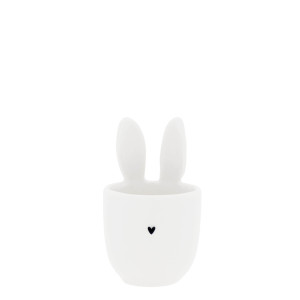 Kieliszek Na Jajko Egg Cup White/Bunny Ears Bastion Collections Kieliszek Na Jajko Egg Cup White/Bunny Ears Bastion Collections