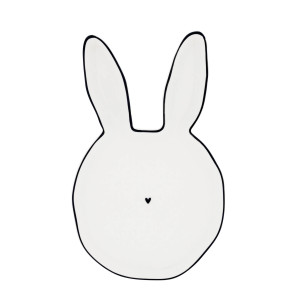 Talerz Plate White Bunny Ears Bastion Collections