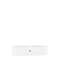 Ceramiczna Podstawka z Przegródką Tray Oval White with Divider Bastion Collections