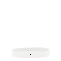 Taca Tray Oval Small White Bastion Collections