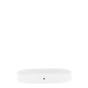 Taca Tray Oval Small White Bastion Collections