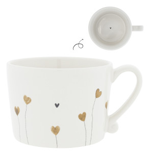 Kubek Cup White/Hearts In Bloom Bastion Collections Kubek Cup White/Hearts In Bloom Bastion Collections