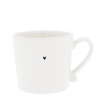 Kubek Mug White/Heart Black Bastion Collections Kubek Mug White/Heart Black Bastion Collections