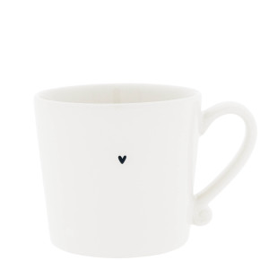 Kubek Mug White/Heart Black Bastion Collections Kubek Mug White/Heart Black Bastion Collections
