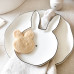 Talerz Plate White Bunny Ears Bastion Collections