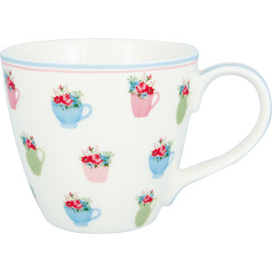 Kubek Annalise White Green Gate