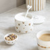 Cukierniczka Sugar Bowl White Brown Hearts Bastion Collections Cukierniczka Sugar Bowl White Brown Hearts Bastion Collections