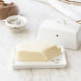 Maselniczka Butter Dish Small White Heart in Black Bastion Collections Maselniczka Butter Dish Small White Heart in Black Bastion Collections