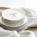 Talerz Cake Plate White/Brown String Of Hearts Bastion Collections Talerz Cake Plate White/Brown String Of Hearts Bastion Collections
