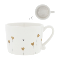 Kubek Cup White/Hearts In Bloom Bastion Collections Kubek Cup White/Hearts In Bloom Bastion Collections